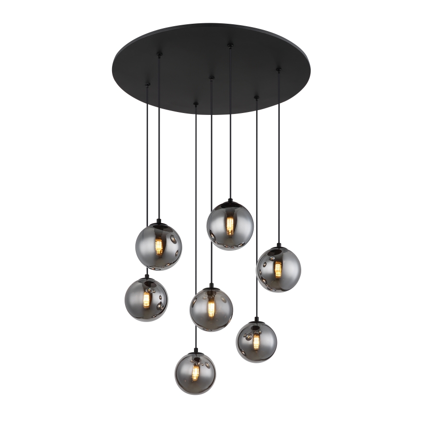 Globo - LED Pakabinamas sietynas 7xG9/3,5W/230V dūminis/juoda