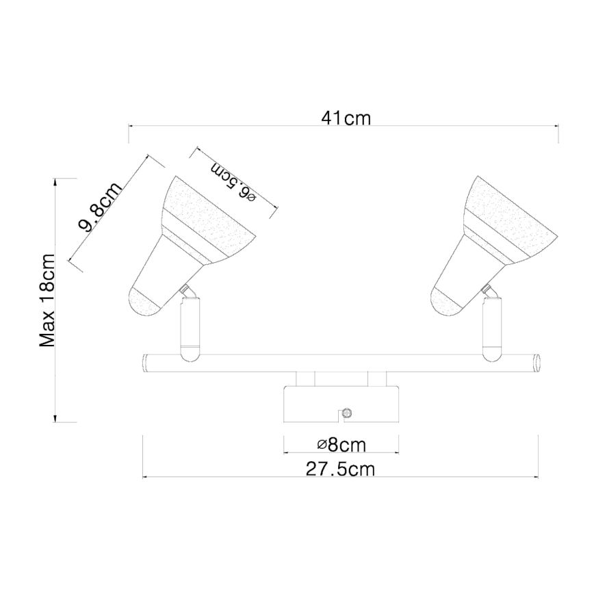 Globo - LED akcentinis šviestuvas 2xLED/4W/230V  blizgus chromas