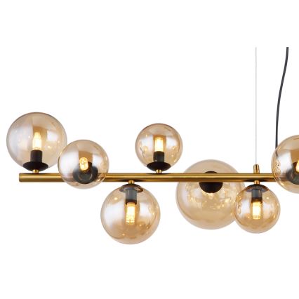 Globo - LED Pakabinamas sietynas 13xG9/3,5W/230V dūminis/ruda