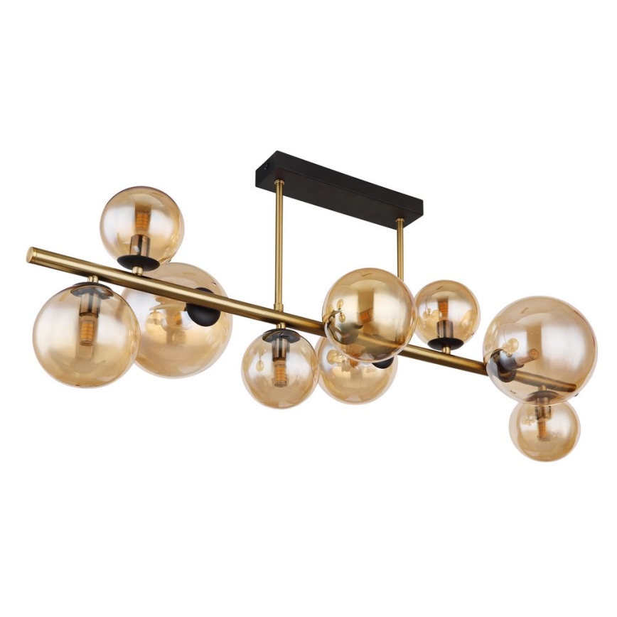 Globo - LED Sietynas ant stulpo 9xG9/3W/230V žalvaris