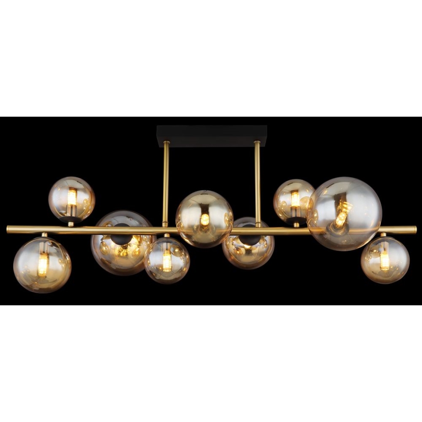 Globo - LED Sietynas ant stulpo 9xG9/3W/230V žalvaris