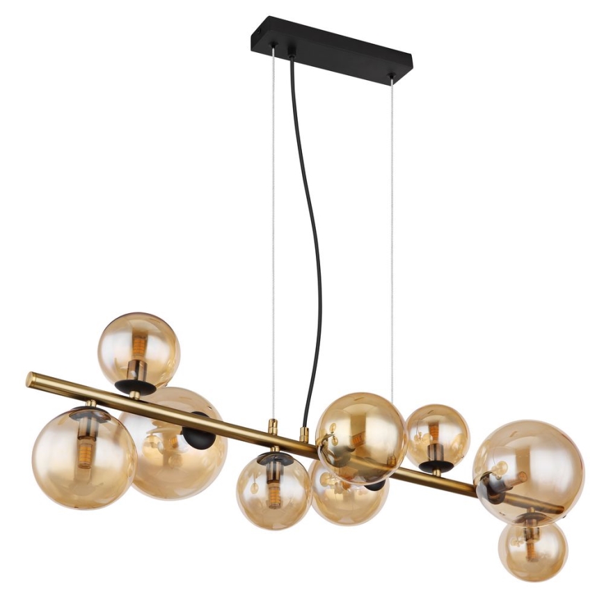 Globo - LED Pakabinamas sietnyas 9xG9/3W/230V žalvaris