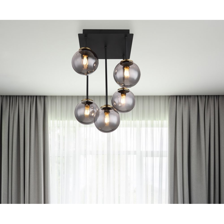 Globo  - Sietynas ant stulpo 5xG9/28W/230V