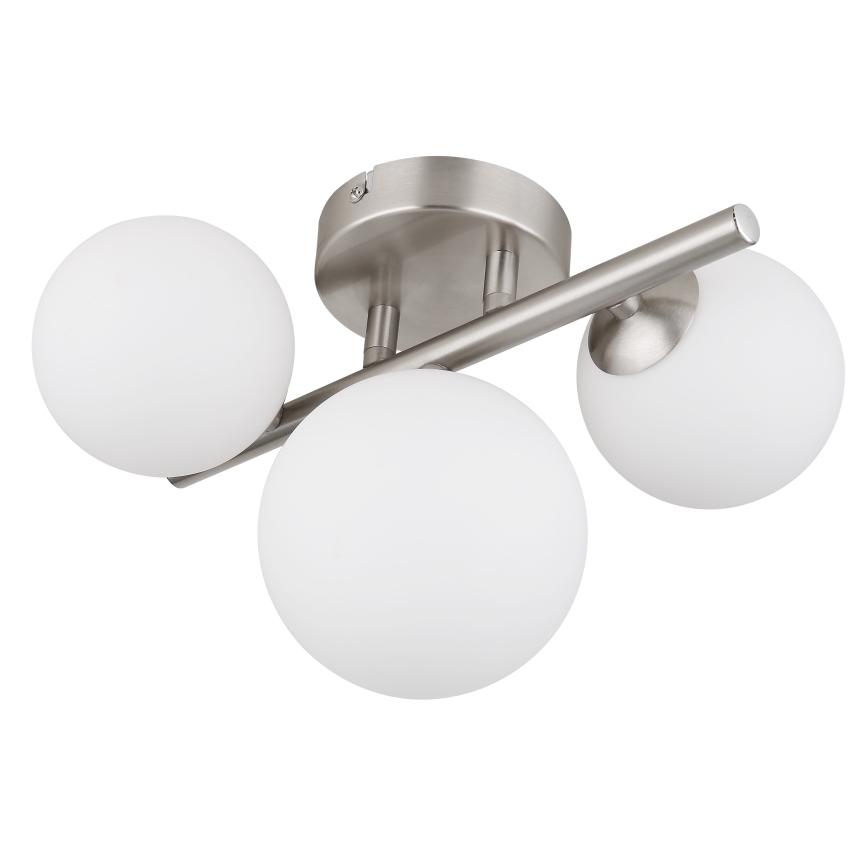 Globo - LED Ant pagrindo montuojamas sietynas RIHA 3xG9/3,5W/230V matinis chromas