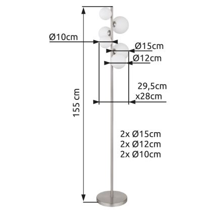 Globo - LED Pakabinamas sietynas 6xG9/3,5W/230V balta