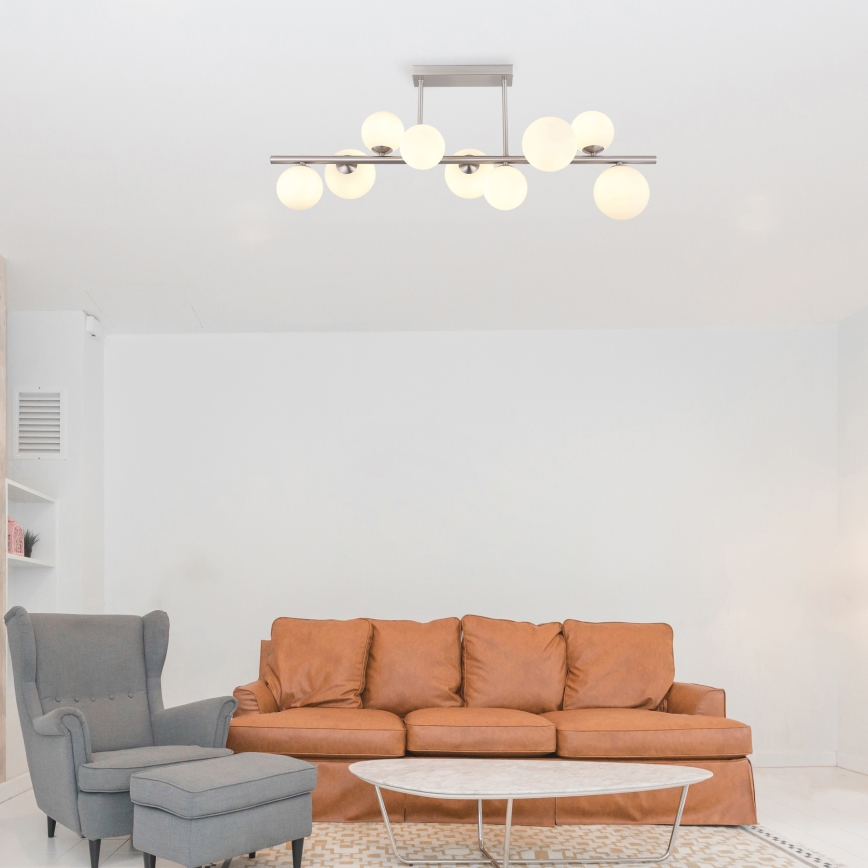 Globo - LED sietynas 9xG9/3W/230V matinis chromas