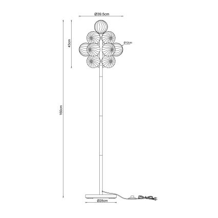 Globo - Grindinis šviestuvas 13xG9/4W/230V