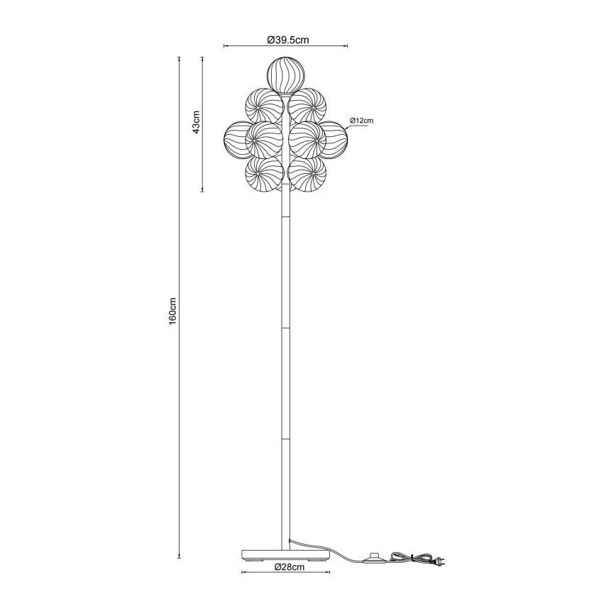 Globo - Grindinis šviestuvas 13xG9/4W/230V