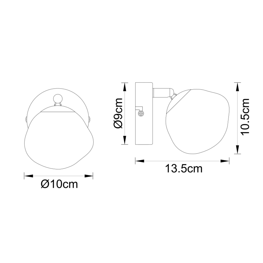 Globo - Sieninis šviestuvas 1xG9/5W/230V
