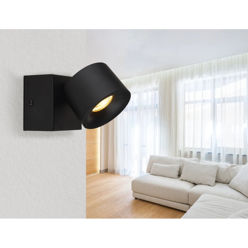 Globo - LED sieninis akcentinis šviestuvas LED/6W/230V juoda