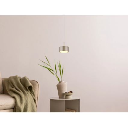 Globo - LED liustra ant laido LED/12W/230V 3000K, skersmuo 15 cm, žalvaris