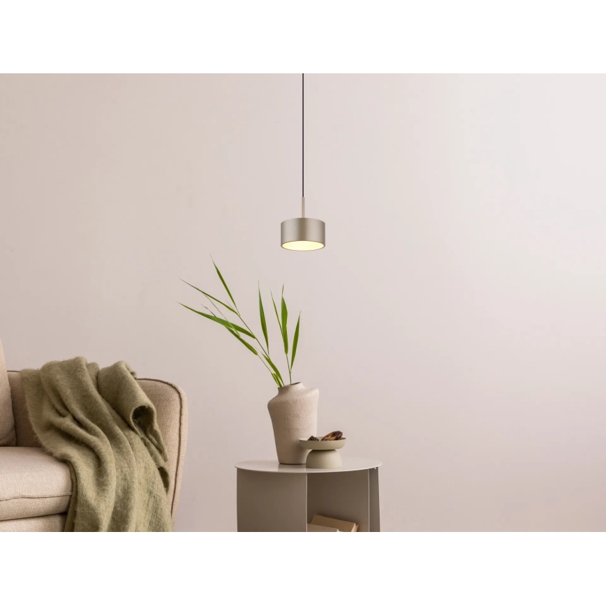 Globo - LED liustra ant laido LED/12W/230V 3000K, skersmuo 15 cm, žalvaris