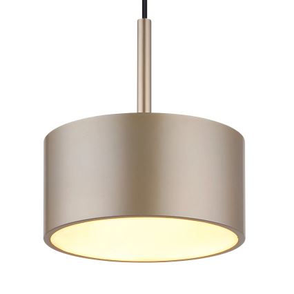 Globo - LED liustra ant laido LED/12W/230V 3000K, skersmuo 15 cm, žalvaris