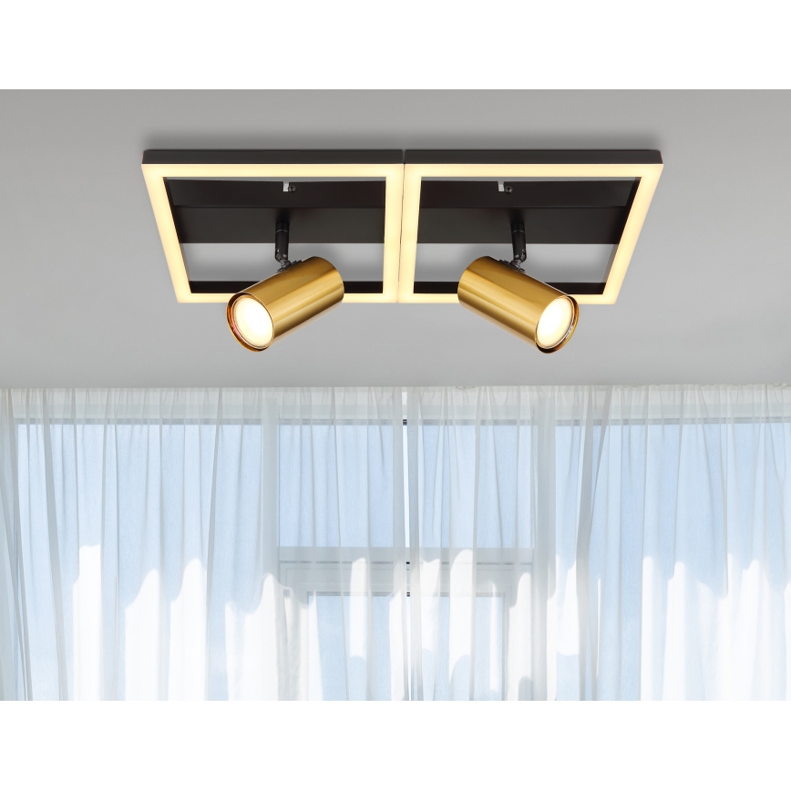 Globo - LED lubinis šviestuvas 2xGU10/5W/230V + LED/22W/230V