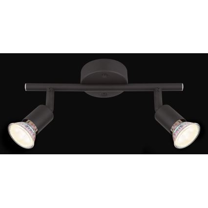 Globo - LED akcentinis šviestuvas 2xGU10/3W/230V juoda