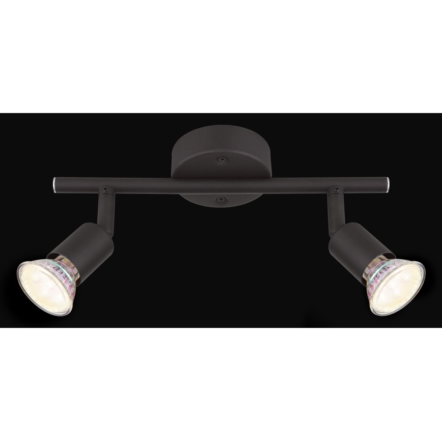 Globo - LED akcentinis šviestuvas 2xGU10/3W/230V juoda