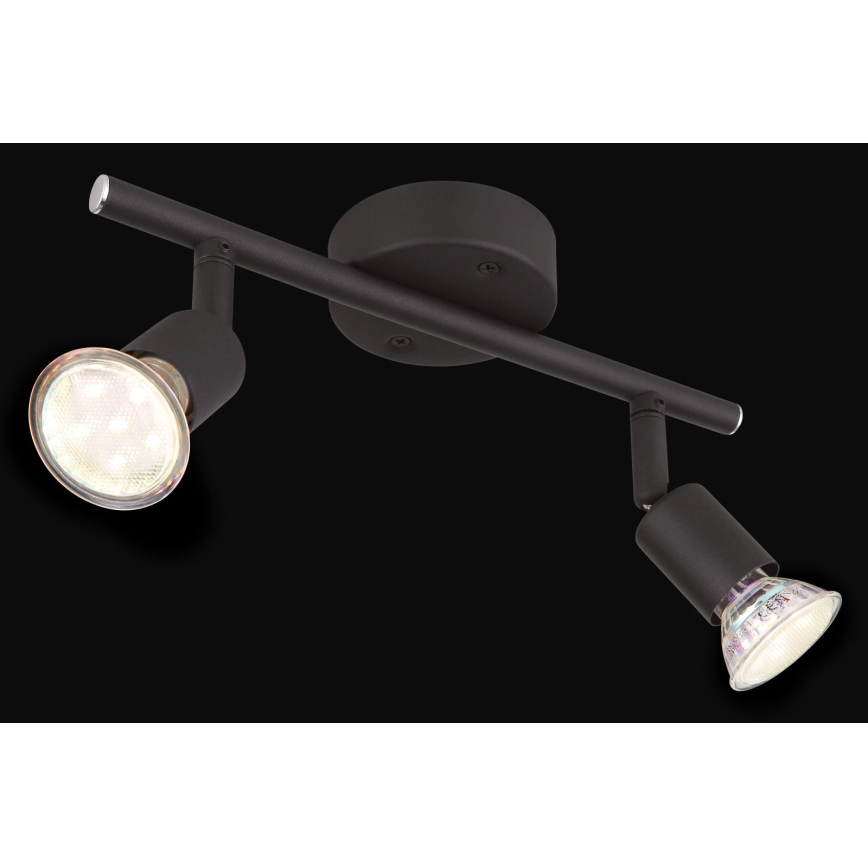 Globo - LED akcentinis šviestuvas 2xGU10/3W/230V juoda