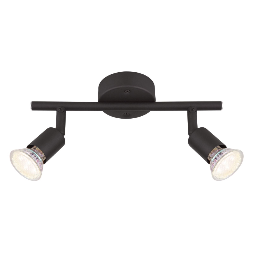 Globo - LED akcentinis šviestuvas 2xGU10/3W/230V juoda