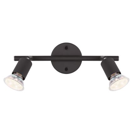 Globo - LED akcentinis šviestuvas 2xGU10/3W/230V juoda