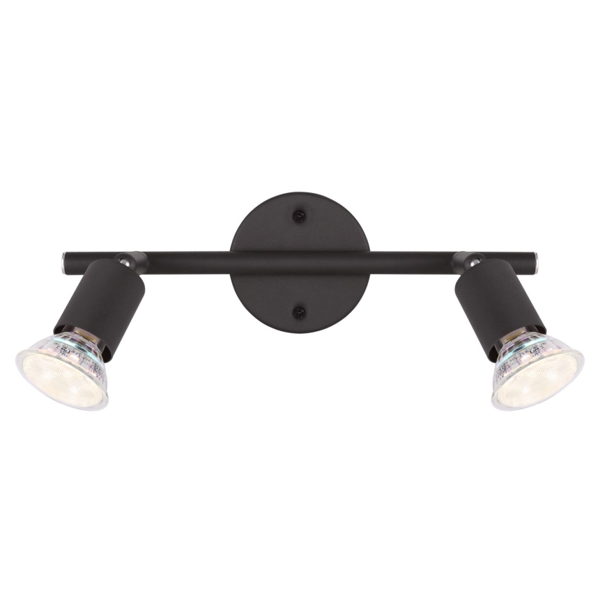 Globo - LED akcentinis šviestuvas 2xGU10/3W/230V juoda
