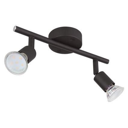 Globo - LED akcentinis šviestuvas 2xGU10/3W/230V juoda