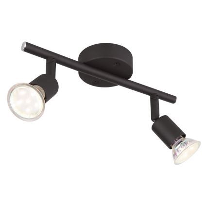 Globo - LED akcentinis šviestuvas 2xGU10/3W/230V juoda
