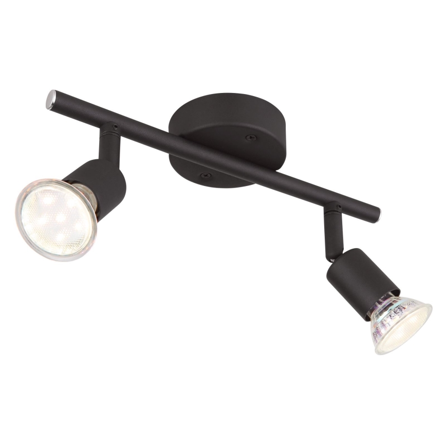 Globo - LED akcentinis šviestuvas 2xGU10/3W/230V juoda