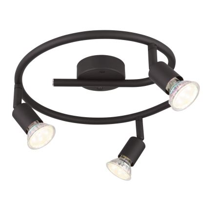 Globo - LED akcentinis šviestuvas 3xGU10/3W/230V juoda