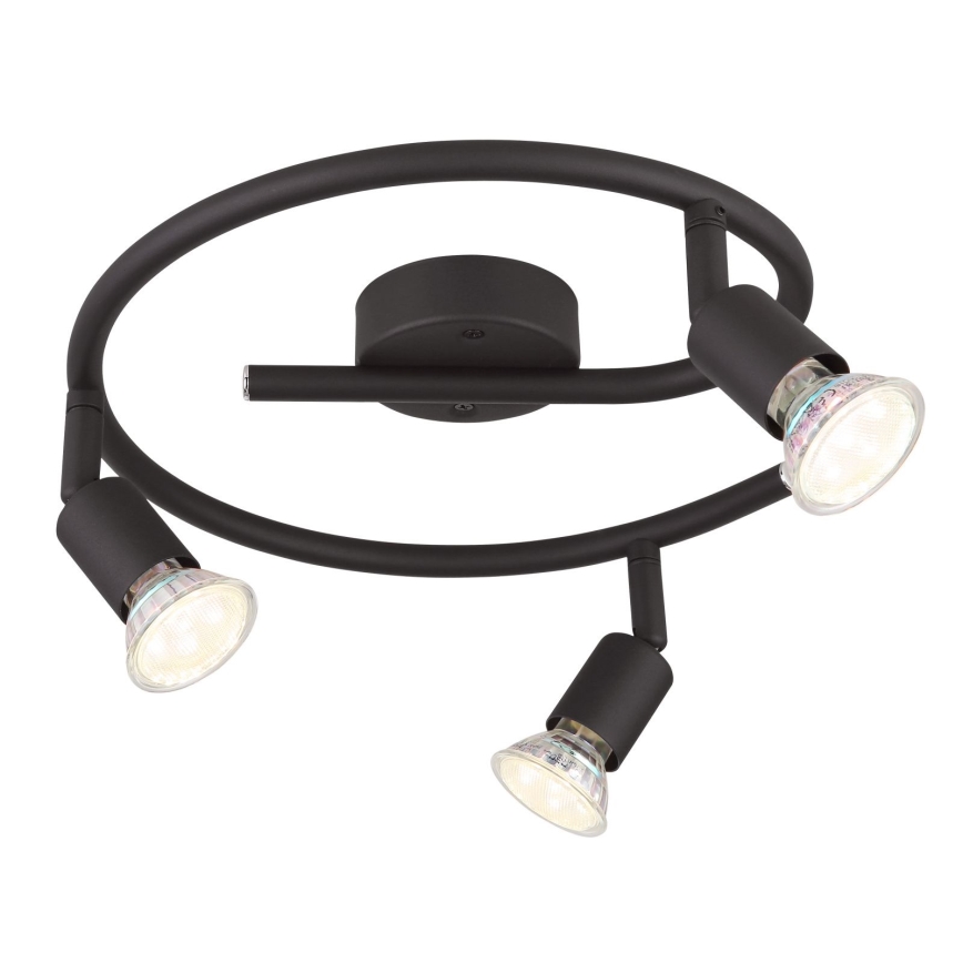 Globo - LED akcentinis šviestuvas 3xGU10/3W/230V juoda