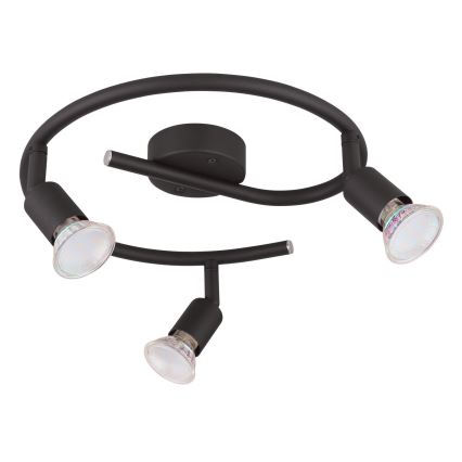 Globo - LED akcentinis šviestuvas 3xGU10/3W/230V juoda