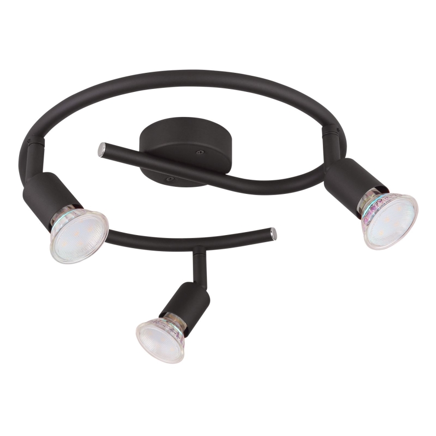 Globo - LED akcentinis šviestuvas 3xGU10/3W/230V juoda