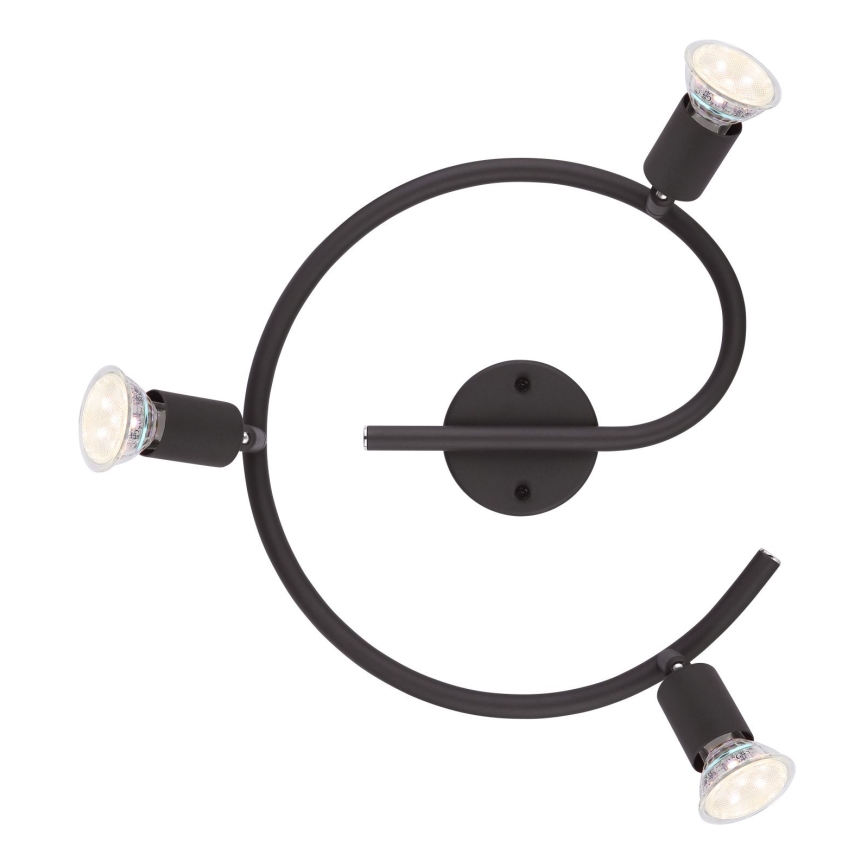 Globo - LED akcentinis šviestuvas 3xGU10/3W/230V juoda