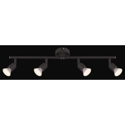 Globo - LED akcentinis šviestuvas 4xGU10/3W/230V juoda