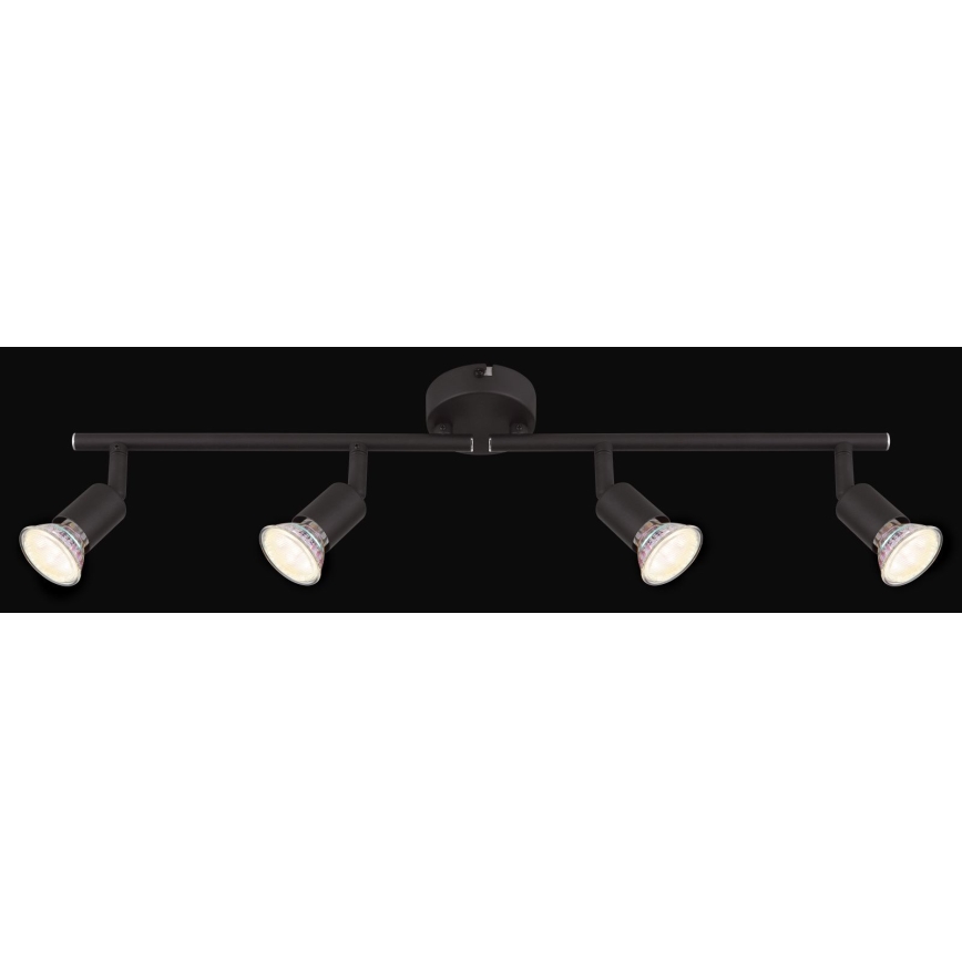 Globo - LED akcentinis šviestuvas 4xGU10/3W/230V juoda