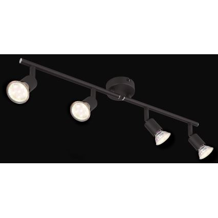 Globo - LED akcentinis šviestuvas 4xGU10/3W/230V juoda