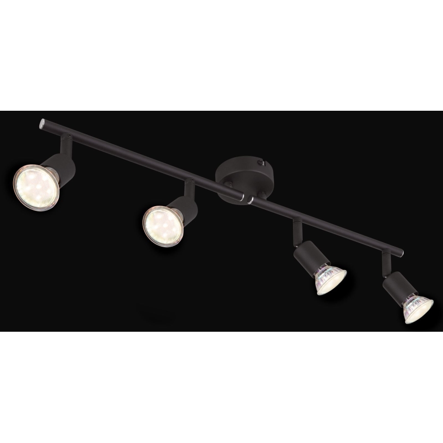 Globo - LED akcentinis šviestuvas 4xGU10/3W/230V juoda