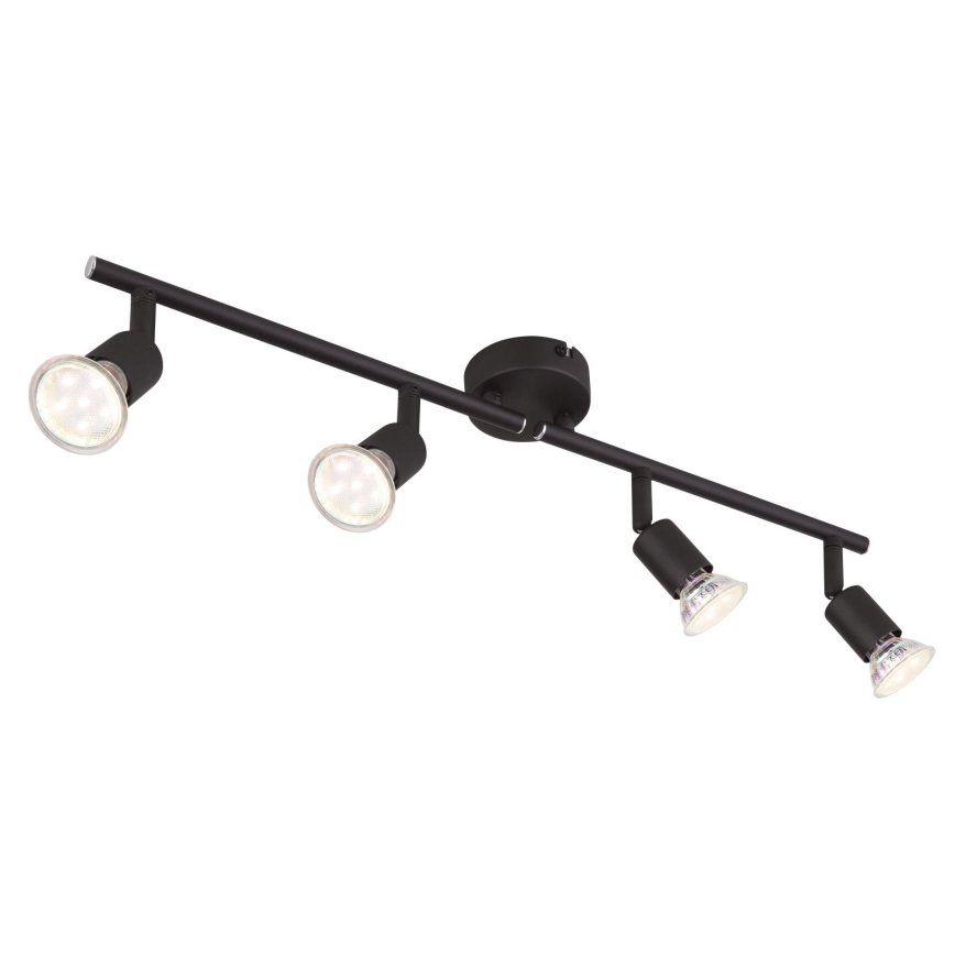 Globo - LED akcentinis šviestuvas 4xGU10/3W/230V juoda