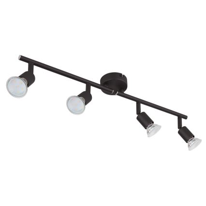 Globo - LED akcentinis šviestuvas 4xGU10/3W/230V juoda