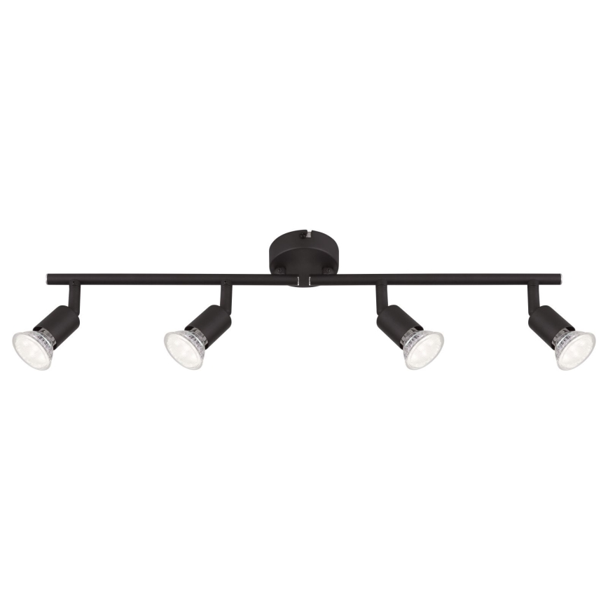 Globo - LED akcentinis šviestuvas 4xGU10/3W/230V juoda