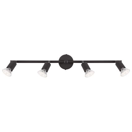 Globo - LED akcentinis šviestuvas 4xGU10/3W/230V juoda