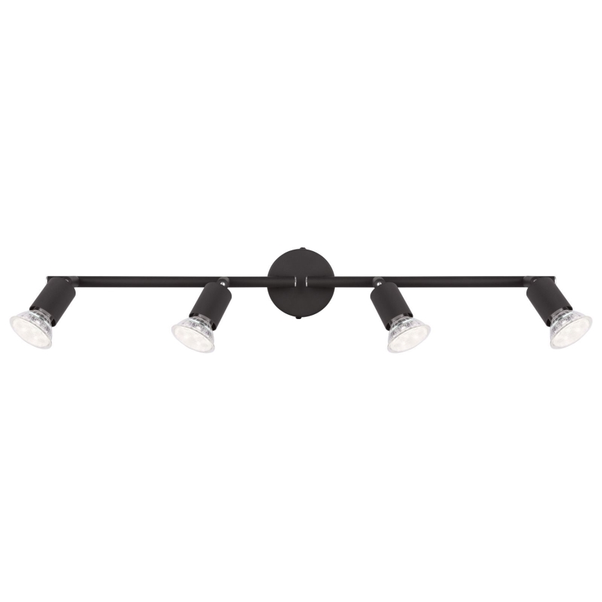 Globo - LED akcentinis šviestuvas 4xGU10/3W/230V juoda