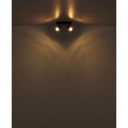 Globo - Akcentinis apšvietimas 2xGU10/25W/230V balta/matinis chromas