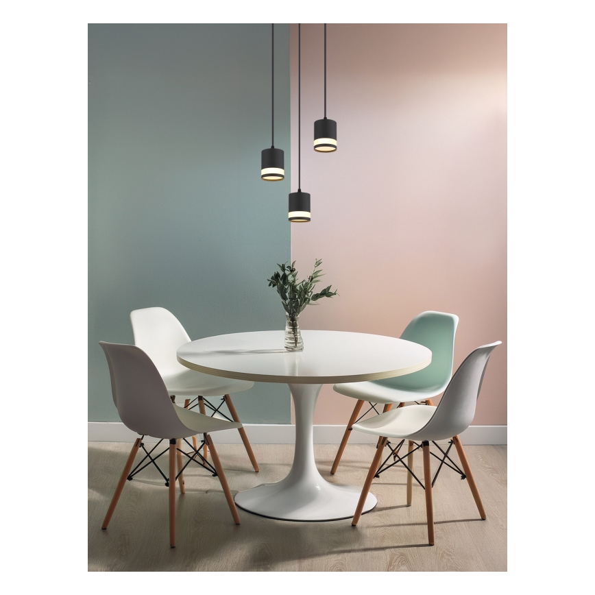 Globo - LED Pakabinamas sietynas 3xGX53/7W/230V 3000K juoda