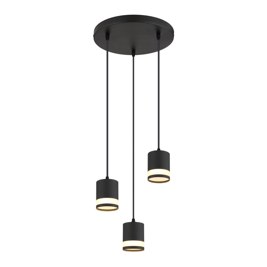 Globo - LED Pakabinamas sietynas 3xGX53/7W/230V 3000K juoda