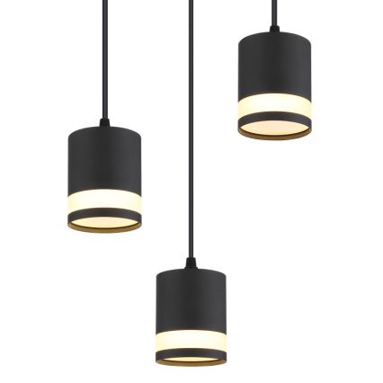 Globo - LED Pakabinamas sietynas 3xGX53/7W/230V 3000K juoda
