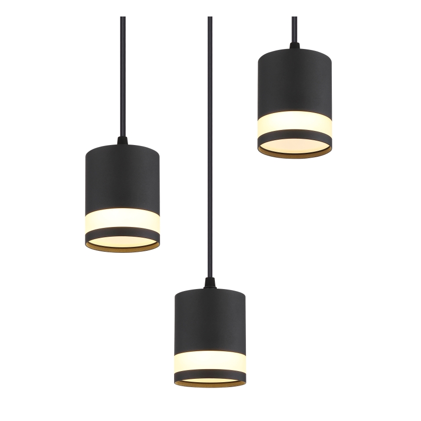 Globo - LED Pakabinamas sietynas 3xGX53/7W/230V 3000K juoda