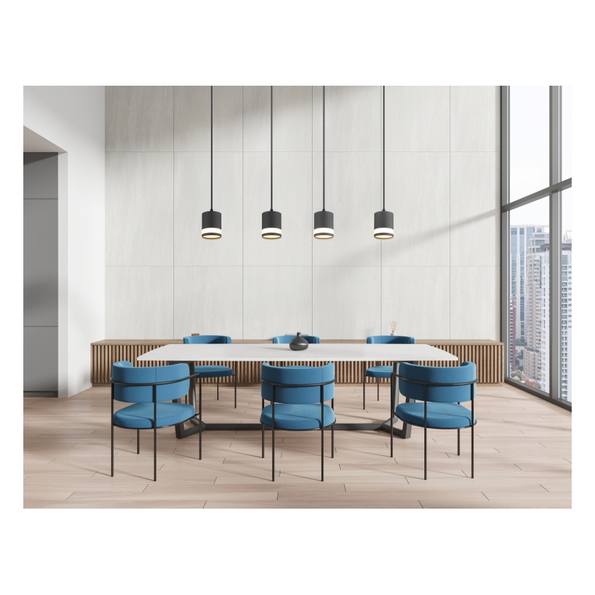 Globo - LED Pakabinamas sietynas 4xGX53/7W/230V 3000K juoda