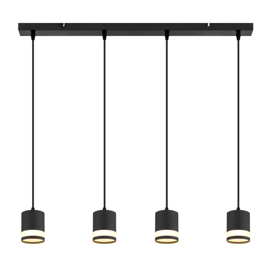 Globo - LED Pakabinamas sietynas 4xGX53/7W/230V 3000K juoda