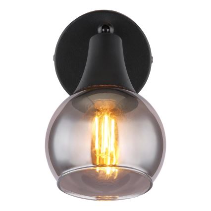 Globo - Sieninis akcentinis šviestuvas 1xE14/40W/230V juoda
