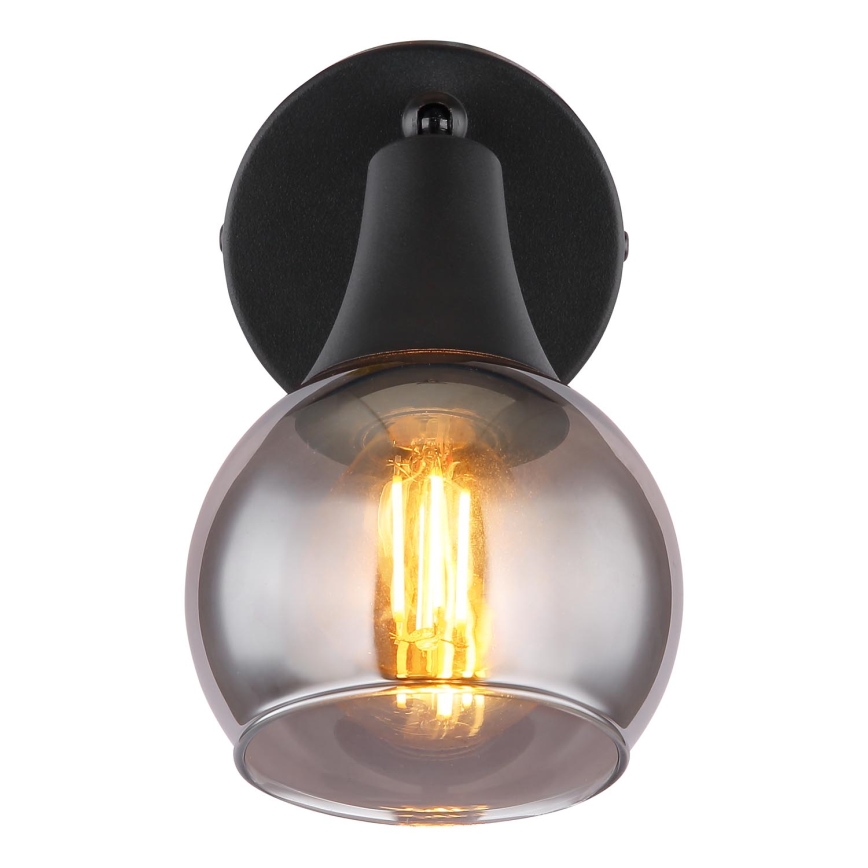 Globo - Sieninis akcentinis šviestuvas 1xE14/40W/230V juoda